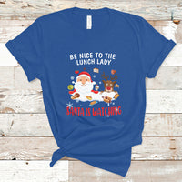 Funny Cafeteria T Shirt Santa is Watching - Wonder Print Shop