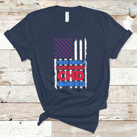 Proud Dad Of A Heart Warrior CHD Awareness T Shirt - Wonder Print Shop