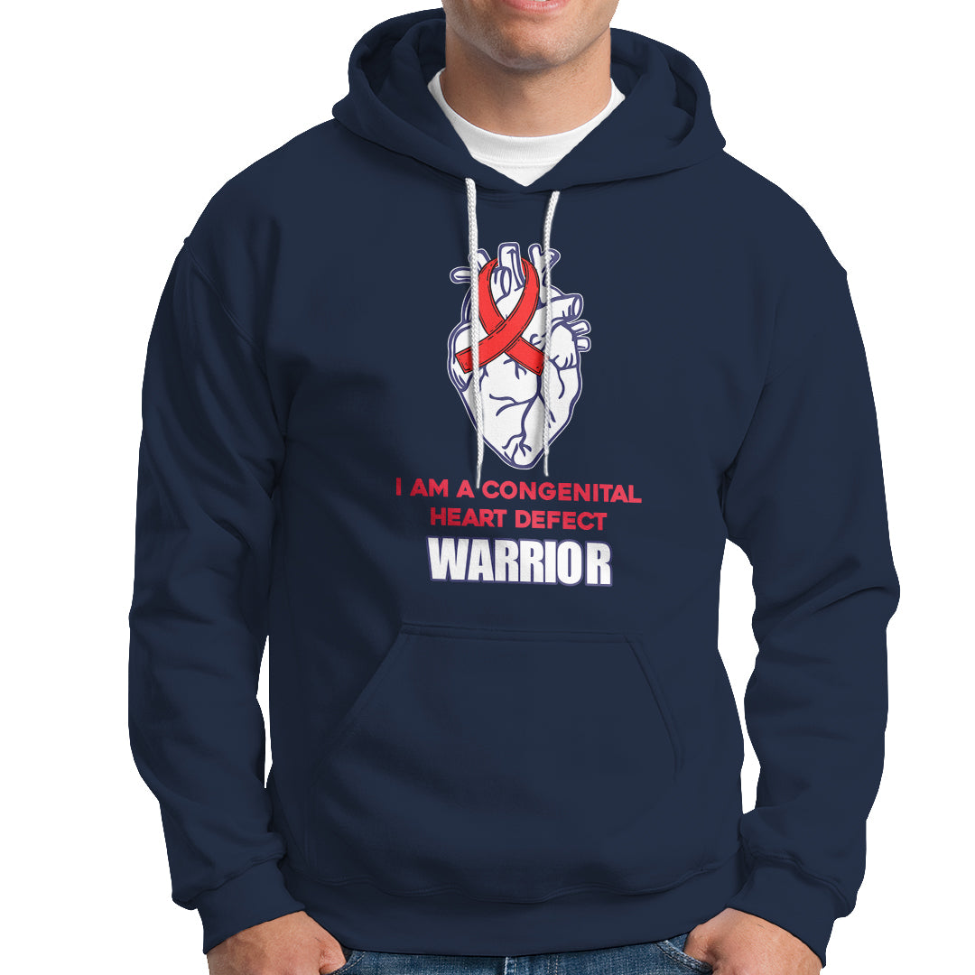 I Am A Congenital Heart Defect Awareness Warrior Hoodie - Wonder Print Shop