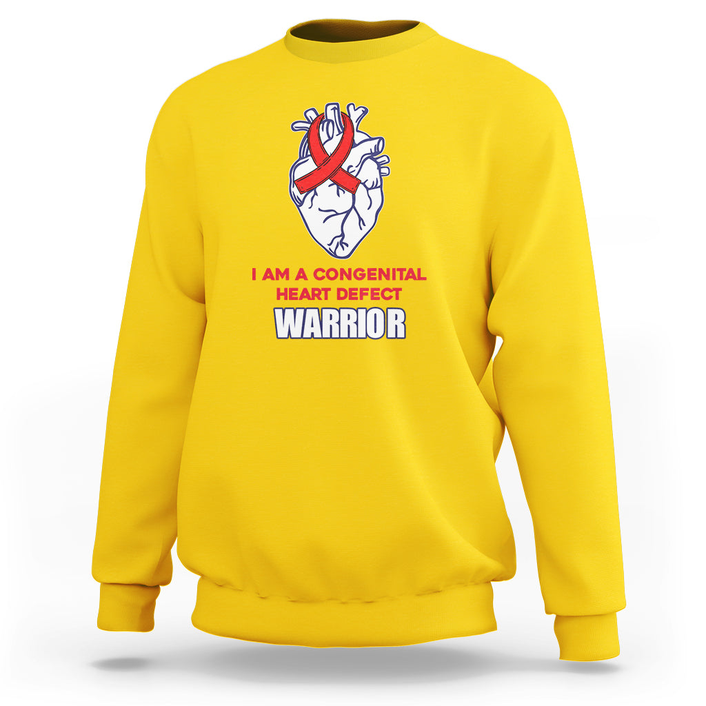 I Am A Congenital Heart Defect Awareness Warrior Sweatshirt - Wonder Print Shop
