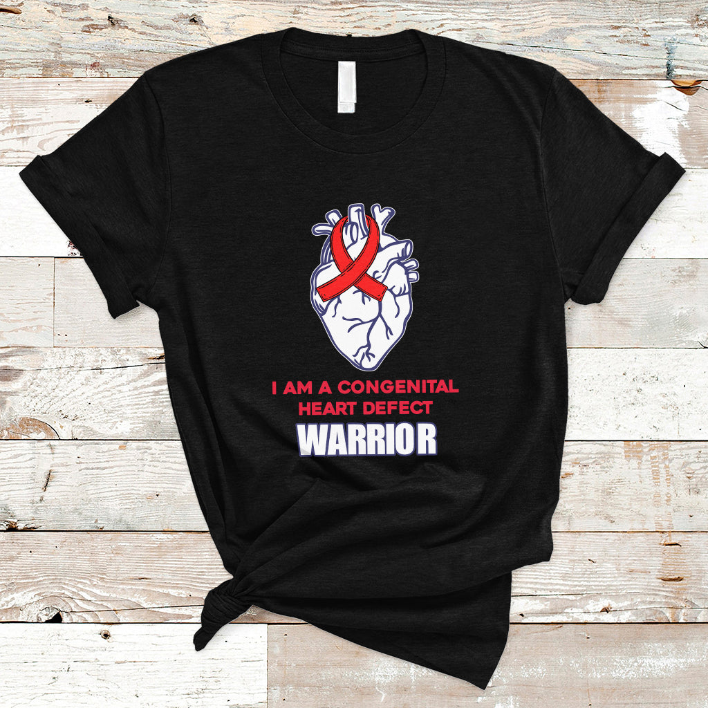 I Am A Congenital Heart Defect Awareness Warrior T Shirt - Wonder Print Shop