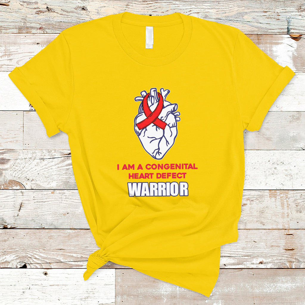 I Am A Congenital Heart Defect Awareness Warrior T Shirt - Wonder Print Shop