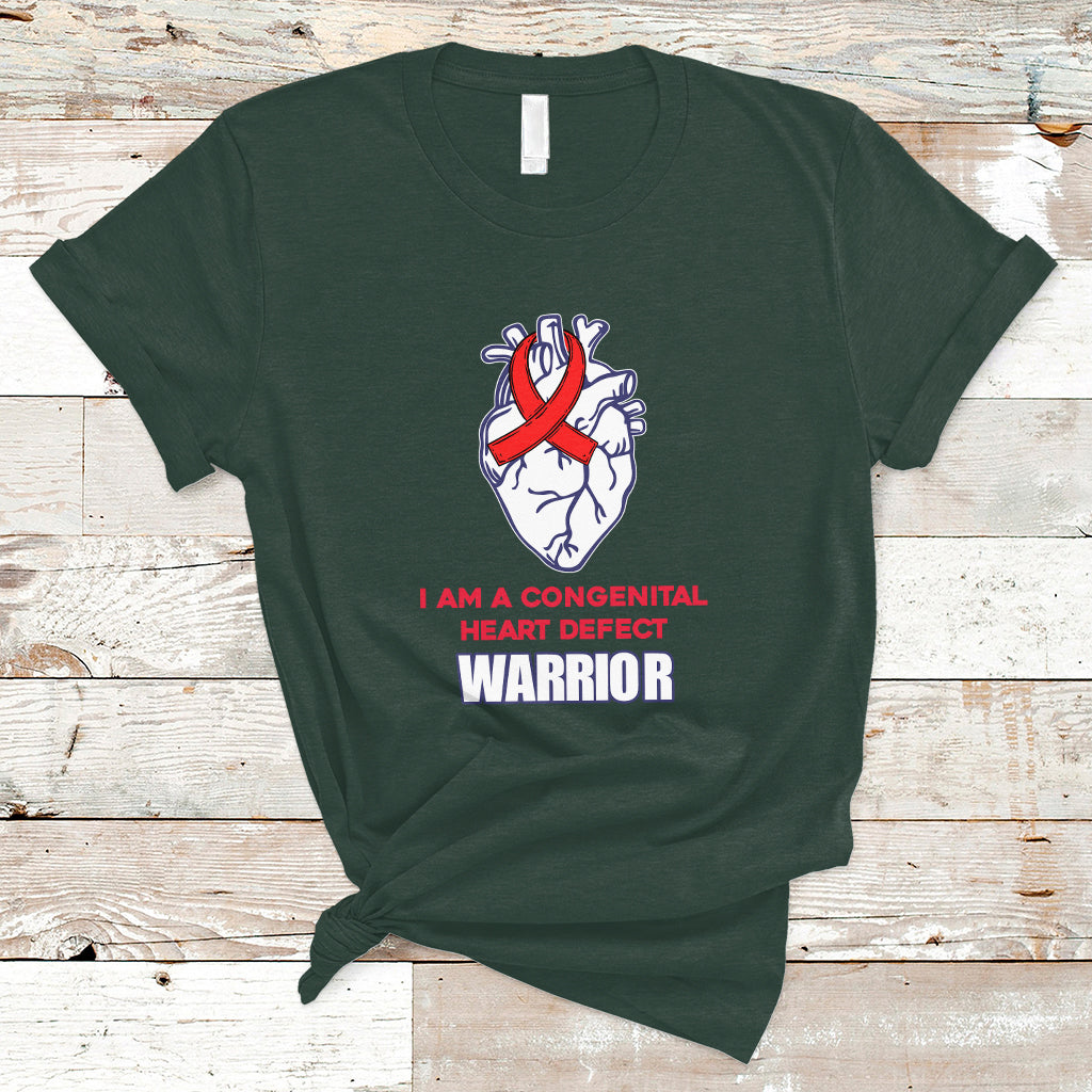I Am A Congenital Heart Defect Awareness Warrior T Shirt - Wonder Print Shop