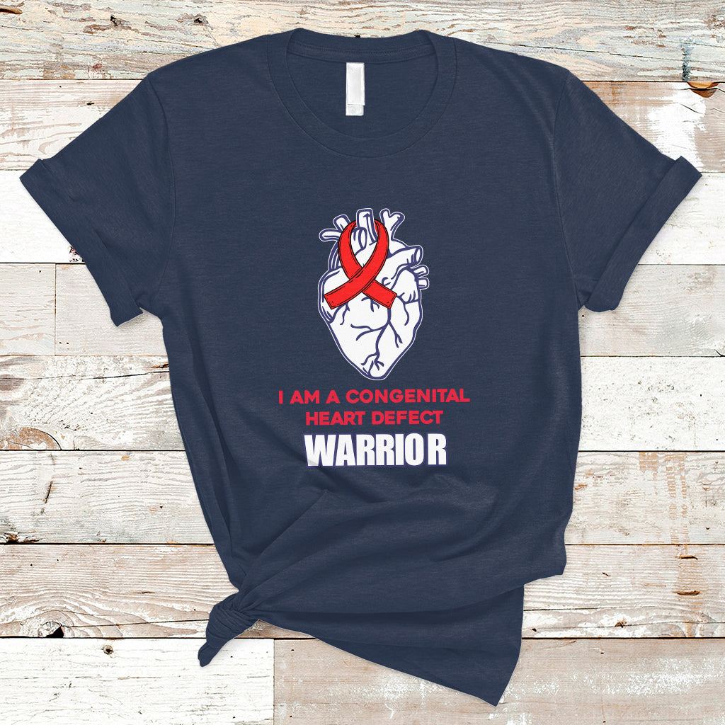 I Am A Congenital Heart Defect Awareness Warrior T Shirt - Wonder Print Shop