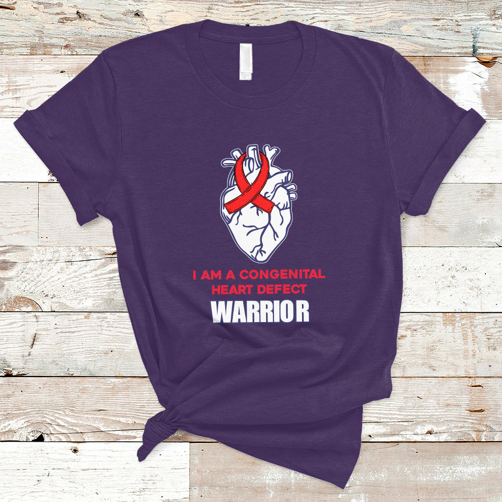 I Am A Congenital Heart Defect Awareness Warrior T Shirt - Wonder Print Shop