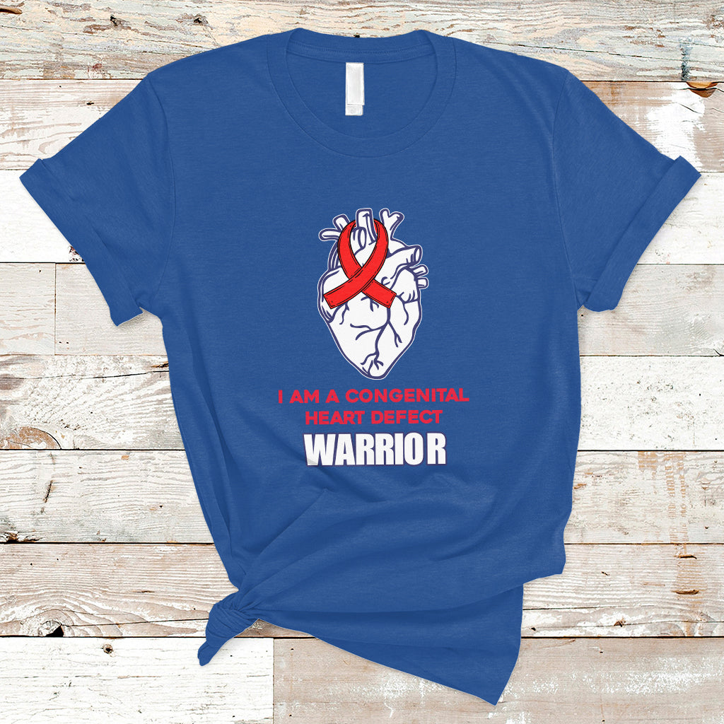 I Am A Congenital Heart Defect Awareness Warrior T Shirt - Wonder Print Shop