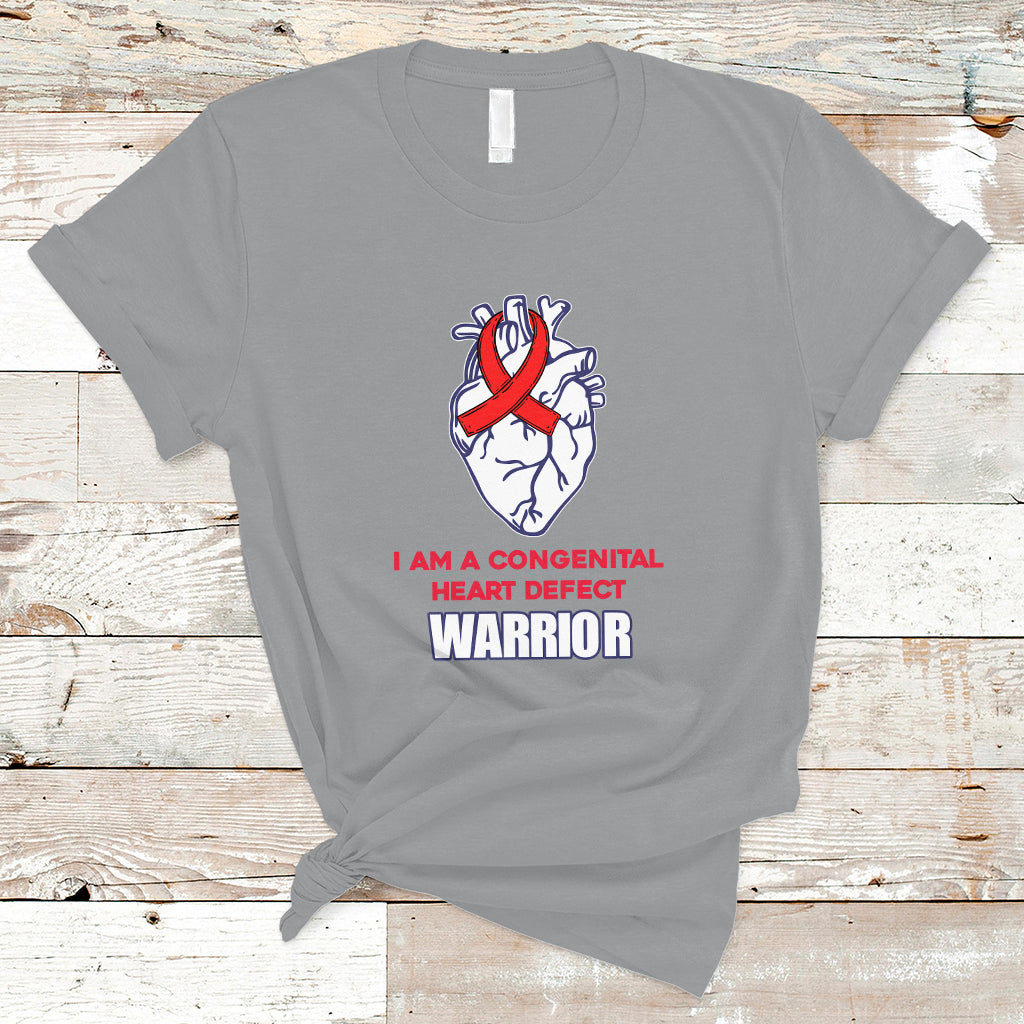 I Am A Congenital Heart Defect Awareness Warrior T Shirt - Wonder Print Shop