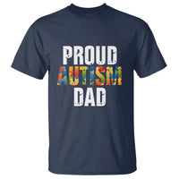 Proud Autism Dad T Shirt Accept Understand Love Support Jigsaw Puzzle - Wonder Print Shop