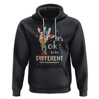 Giraffe Autism Hoodie It's Ok To Be Different Jigsaw Puzzle - Wonder Print Shop