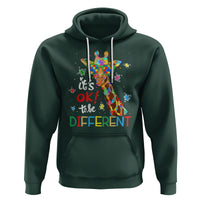 Giraffe Autism Hoodie It's Ok To Be Different - Wonder Print Shop