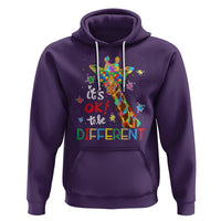 Giraffe Autism Hoodie It's Ok To Be Different - Wonder Print Shop