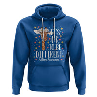 Giraffe Autism Hoodie Its Ok To Be Different Cute Floral - Wonder Print Shop