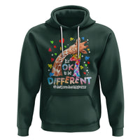Giraffe Autism Hoodie It's Ok To Be Different Cute Mom And Baby - Wonder Print Shop