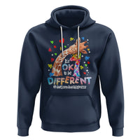 Giraffe Autism Hoodie It's Ok To Be Different Cute Mom And Baby - Wonder Print Shop