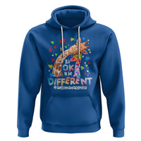 Giraffe Autism Hoodie It's Ok To Be Different Cute Mom And Baby - Wonder Print Shop