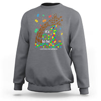Giraffe Autism Sweatshirt Its Ok To Be Different Giraffe Mom And Baby - Wonder Print Shop
