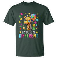 Autism Month T Shirt It's Ok To Be Different Cute Jigsaw Puzzle Balloon - Wonder Print Shop