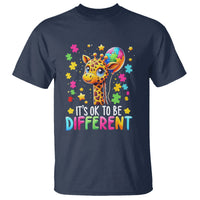 Autism Month T Shirt It's Ok To Be Different Cute Jigsaw Puzzle Balloon - Wonder Print Shop