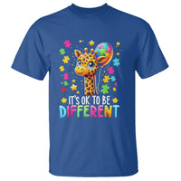Autism Month T Shirt It's Ok To Be Different Cute Jigsaw Puzzle Balloon - Wonder Print Shop