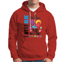 Autism Grandparents Hoodie I Wear Blue For My Grandson Because His Fight is My Fight - Wonder Print Shop