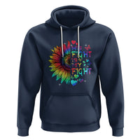 Sunflower Autism Hoodie His Fight is My Fight Rainbow - Wonder Print Shop