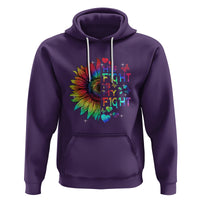 Sunflower Autism Hoodie His Fight is My Fight Rainbow - Wonder Print Shop