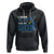 Autism Parents Hoodie I Wear Blue For My Son Family Support Puzzle Blue Ribbon - Wonder Print Shop