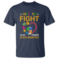 Autism Parents T Shirt My Son Fight is My Fight Jigsaw Puzzle - Wonder Print Shop