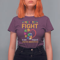 Autism Parents T Shirt For Women My Son Fight is My Fight Jigsaw Puzzle - Wonder Print Shop