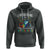 Autism Grandparents Hoodie I Wear Blue For My Grandson Grandma Grandpa Rainbow Infinity with Feather Butterfly - Wonder Print Shop