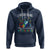 Autism Grandparents Hoodie I Wear Blue For My Grandson Grandma Grandpa Rainbow Infinity with Feather Butterfly - Wonder Print Shop