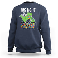 Dinosaur Autism Mama Sweatshirt His Fight Is Mom's Fight Acceot Love Support Jigsaw Puzzle - Wonder Print Shop