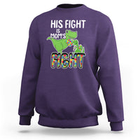 Dinosaur Autism Mama Sweatshirt His Fight Is Mom's Fight Acceot Love Support Jigsaw Puzzle - Wonder Print Shop
