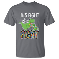 Dinosaur Autism Mama T Shirt His Fight Is Mom's Fight Acceot Love Support Jigsaw Puzzle - Wonder Print Shop