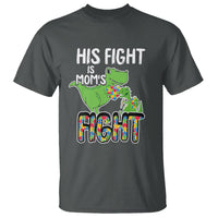 Dinosaur Autism Mama T Shirt His Fight Is Mom's Fight Acceot Love Support Jigsaw Puzzle - Wonder Print Shop