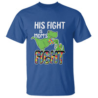 Dinosaur Autism Mama T Shirt His Fight Is Mom's Fight Acceot Love Support Jigsaw Puzzle - Wonder Print Shop