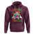 Autism Support Hoodie Her Fight Is My Fight Cute Dabbing Unicorn Rainbow - Wonder Print Shop