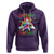 Autism Support Hoodie Her Fight Is My Fight Cute Dabbing Unicorn Rainbow - Wonder Print Shop