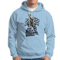 Funny Eat Sleep Braap Repeat Dirtbike Hoodie - Wonder Print Shop