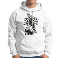 Funny Eat Sleep Braap Repeat Dirtbike Hoodie - Wonder Print Shop