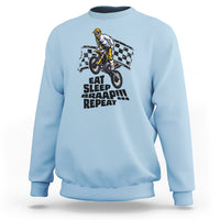 Funny Eat Sleep Braap Repeat Dirtbike Sweatshirt - Wonder Print Shop