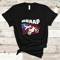 Braap T Shirt Vintage American Flag - Wonder Print Shop