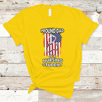 Dad Nurse T Shirt Proud Dad Of A Nursing Student - Wonder Print Shop