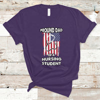 Dad Nurse T Shirt Proud Dad Of A Nursing Student - Wonder Print Shop