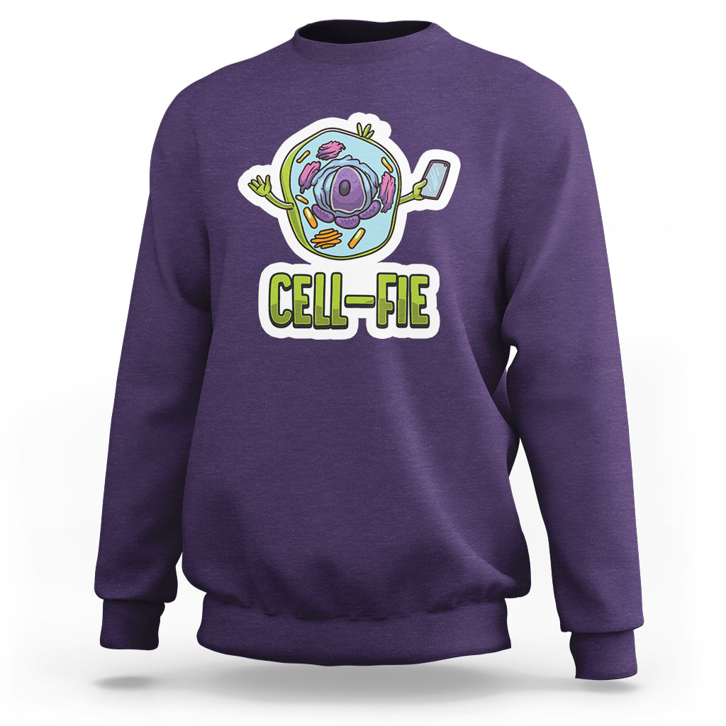 Funny Biology Sweatshirt Cell Fie - Wonder Print Shop