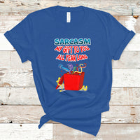 Sarcasm My Gift To You All Year Long Funny Christmas T Shirt - Wonder Print Shop