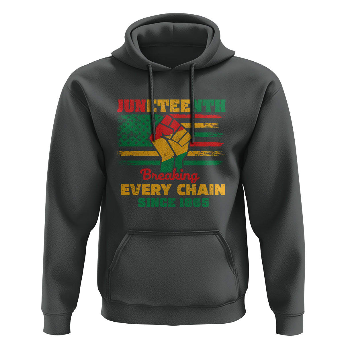 Juneteenth Hoodie Breaking Every Chain Since 1865 - Wonder Print Shop