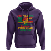 Juneteenth Hoodie Breaking Every Chain Since 1865 - Wonder Print Shop