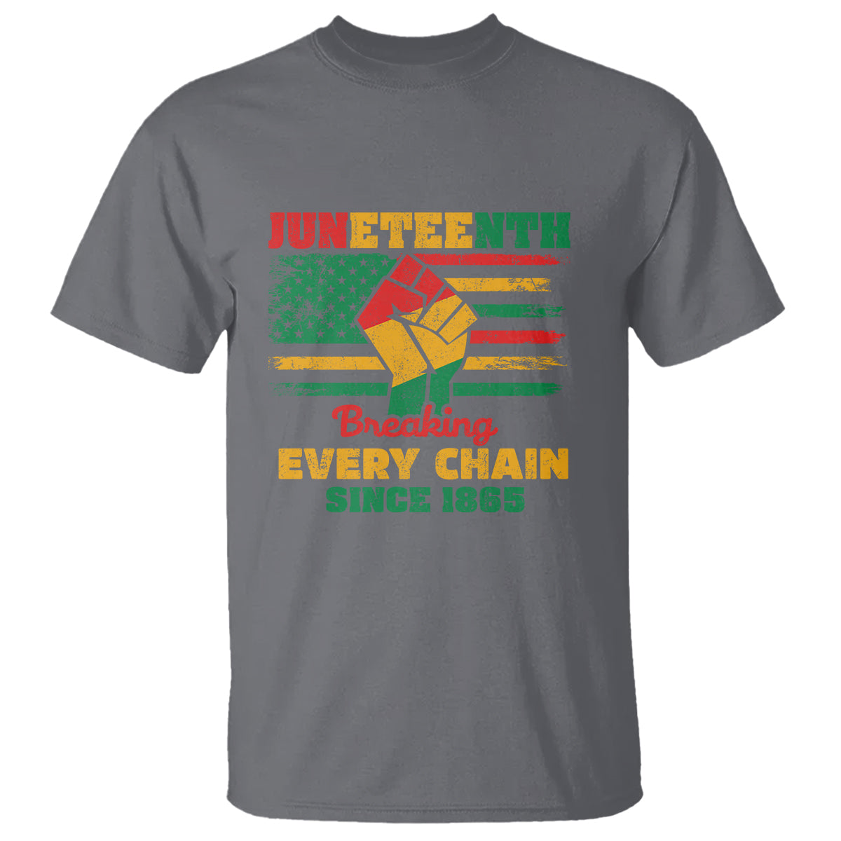 Juneteenth T Shirt Breaking Every Chain Since 1865 - Wonder Print Shop