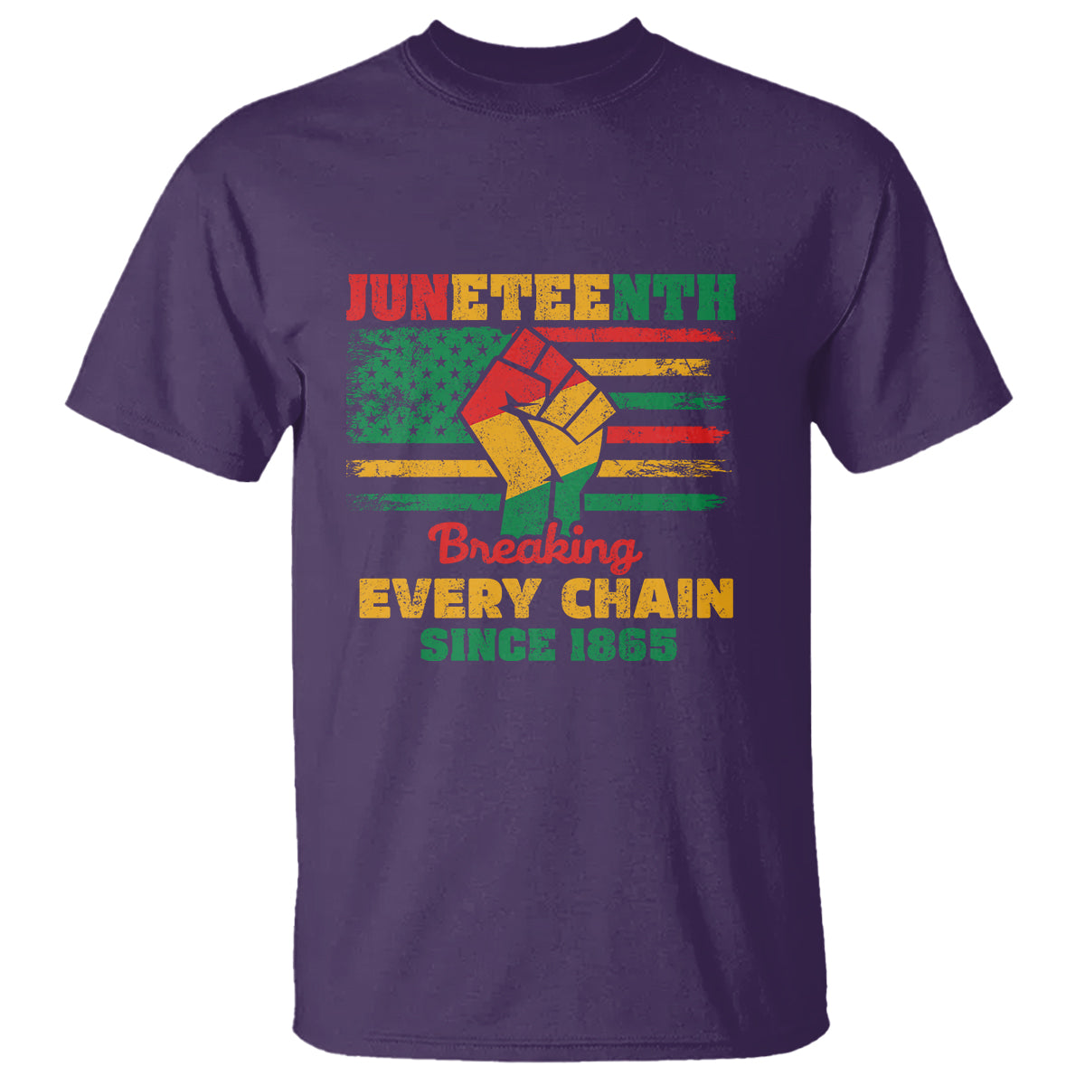Juneteenth T Shirt Breaking Every Chain Since 1865 - Wonder Print Shop